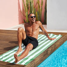 Cargar imagen en el visor de la galería, Toalla - Secado rápido - Caqui rayas