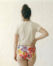 Cargar imagen en el visor de la galería, Braga de algodón cintura alta – Flores