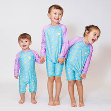 Cargar imagen en el visor de la galería, Baño- Bañador mono con protector solar - Platanitos