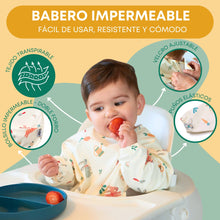 Cargar imagen en el visor de la galería, Babero con mangas pack 2 - Huerto
