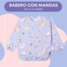 Cargar imagen en el visor de la galería, Babero con mangas - Bosque encantado