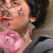 Cargar imagen en el visor de la galería, Pendientes - Granada Rosa Verde