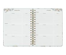 Cargar imagen en el visor de la galería, Agenda -26/27- Semana vista - Seasonal flower azul