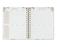 Cargar imagen en el visor de la galería, Agenda -26/27- Semana vista - Seasonal flower azul