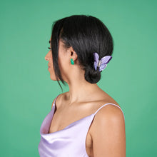 Cargar imagen en el visor de la galería, Pinza de pelo - Mariposa malva