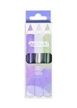 Cargar imagen en el visor de la galería, Lápices de maquillaje con purpurina Jumbo - Morado-Plateado-Verde
