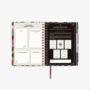 Agenda Escolar 25-26 - Semana vista - Black white