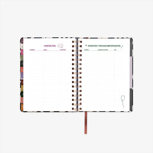 Agenda escolar 25/26 - Día página - Noir