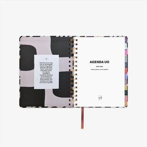 Agenda Escolar 25-26 - Semana vista - Black white