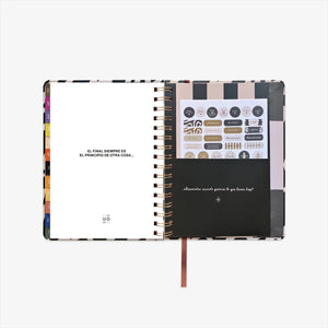 Agenda Escolar 25-26 - Semana vista - Black white