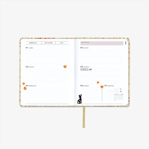 Agenda Escolar mini 25/26 - Semana vista - Bloom