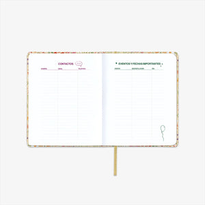 Agenda escolar 25/26 - Semana vista - Bloom