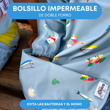 Cargar imagen en el visor de la galería, Babero con mangas - Mediterraneo
