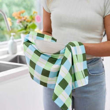 Cargar imagen en el visor de la galería, Cocina - Paño cuadros verdes
