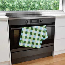 Cargar imagen en el visor de la galería, Cocina - Paño cuadros verdes
