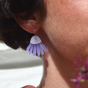 Pendientes - Margarita lila