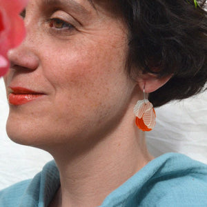 Pendientes - Membrillo naranja