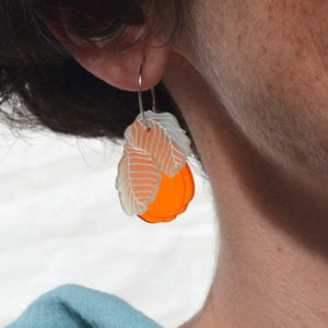 Pendientes - Membrillo naranja