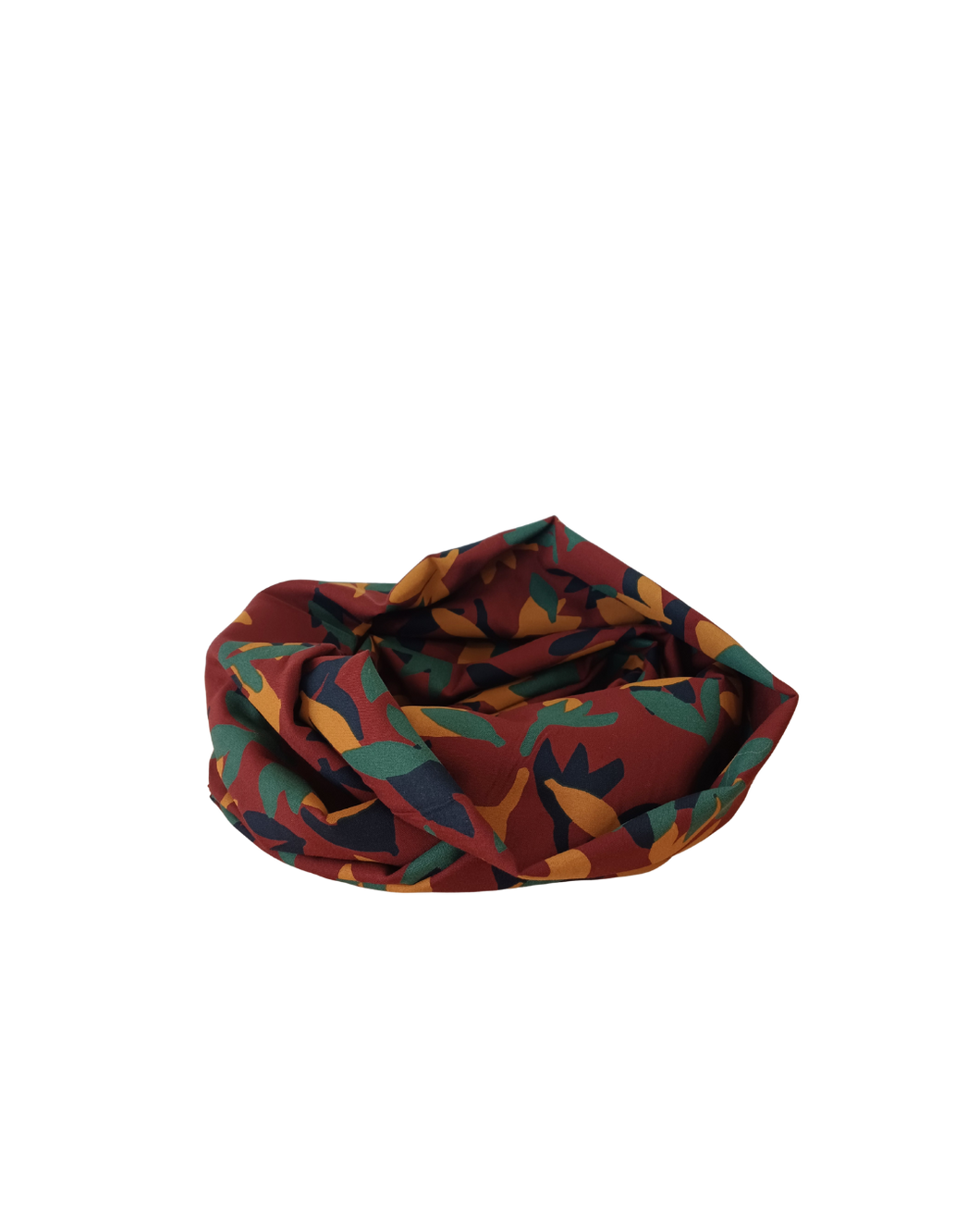 Foulard doble - Hoja granate
