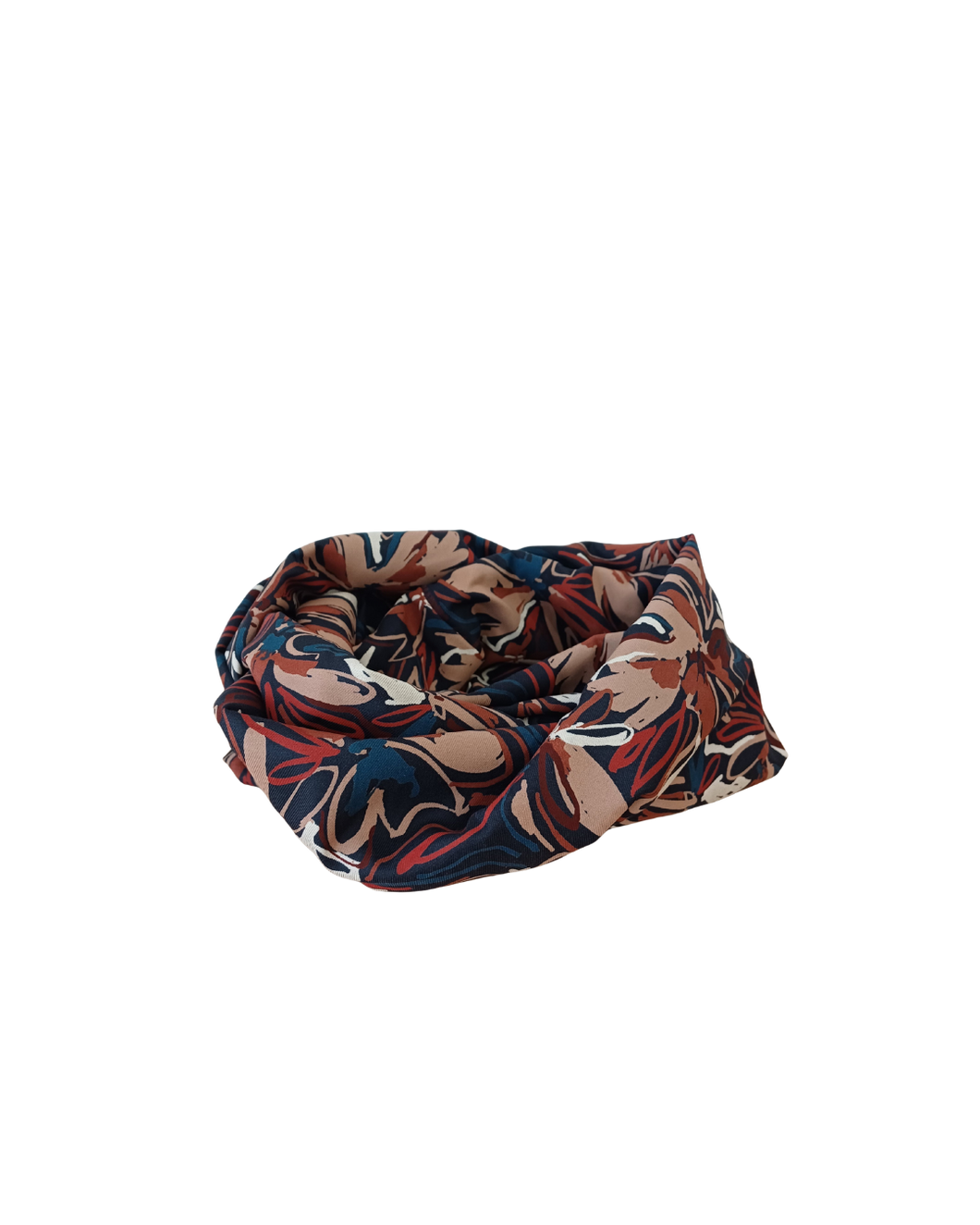 Foulard doble - Hoja marino