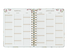 Cargar imagen en el visor de la galería, Agenda -26/27- Semana vista - Seasonal flower azul
