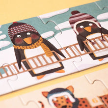 Kargatu irudia galeria-bistaragailuan, Puzzle - 10 Penguins
