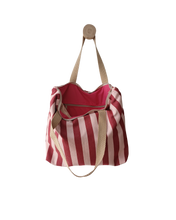 Cargar imagen en el visor de la galería, Beach bag - Nude/Granate
