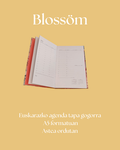 Euskarazko agenda - A5 Tapa gogorra - Blossom