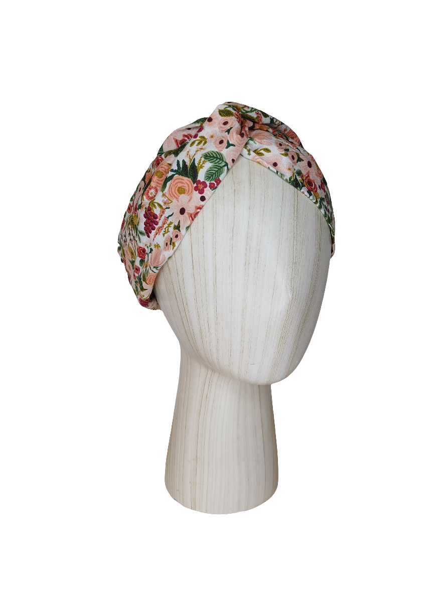 Turbante - Rosa flores