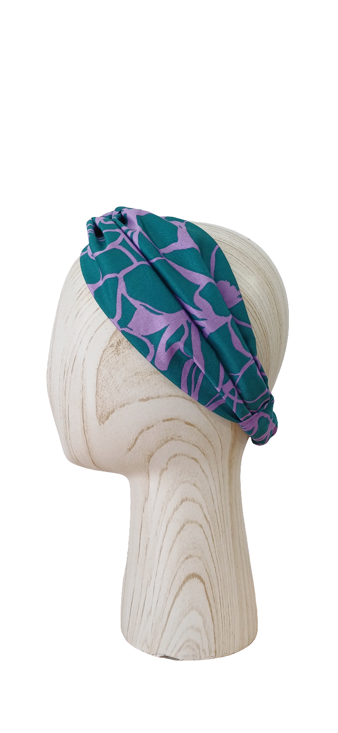 Turbante - Verde y morado