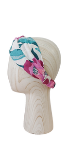 Turbante - Flores lino