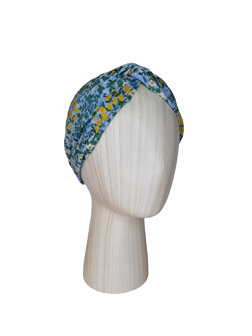 Turbante - Azul flores