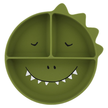 Cargar imagen en el visor de la galería, Alimentacion - Plato compartimentado silicona - Dino
