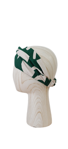 Turbante - Verde y beige