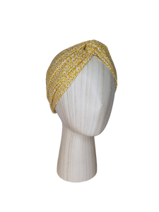 Turbante - Mostaza flores