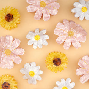 Pinza de pelo - Flor rosa
