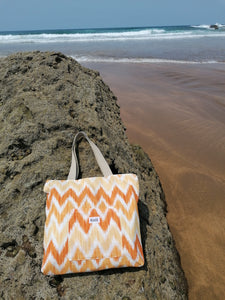 Olatu naranja - Beach bag