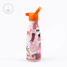 Cargar imagen en el visor de la galería, Cool bottles kids - Botella reutilizable - Panda gang 260ml
